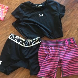 Under Armour girls size medium - 7/8 active wear